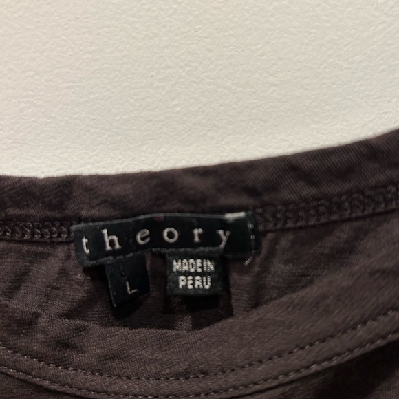 Designer brand THEORY tank top women’s L large in chocolate brown - Picture 3 of 3